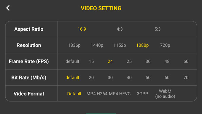 Invite to download 4K Camera Filmmaker Pro, a professional video recording application, which is free Picture 1