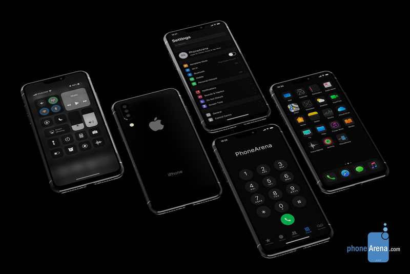 Invite to see iPhone 11 running iOS 13 with Dark Dark interface Picture 1