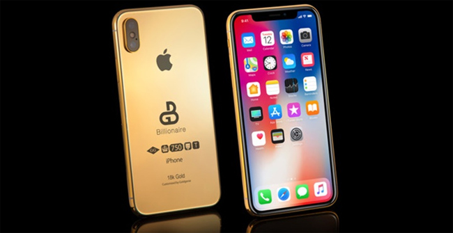 iPhone X 2018 has not been released and has a special version, gold plated with 18 Karat cost 2.7 billion Picture 1