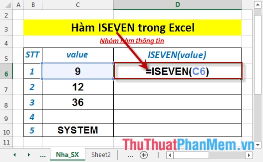 ISEVEN function - Function returns True value if the value is even in Excel Picture 4