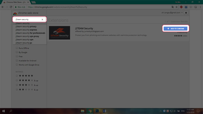 J2TEAM Security - Essential security utility on Google Chrome Picture 1