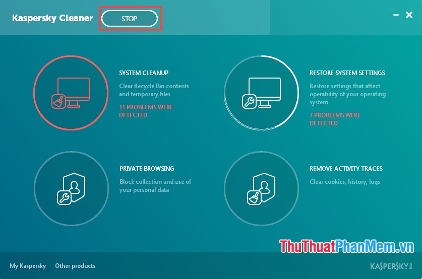 Kaspersky Cleaner - Software to clean, remove junk files, optimize the best operating system Picture 5