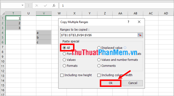 kutools excel count values