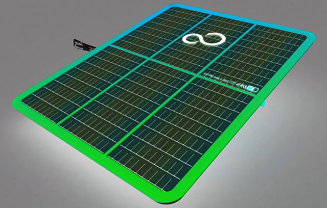 Laptop use solar energy Picture 2