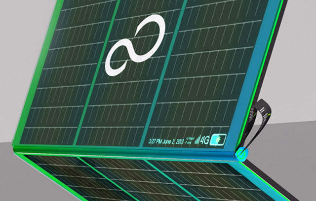 Laptop use solar energy Picture 4