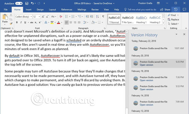 Latest features of Microsoft Office 2019 - TipsMake.com