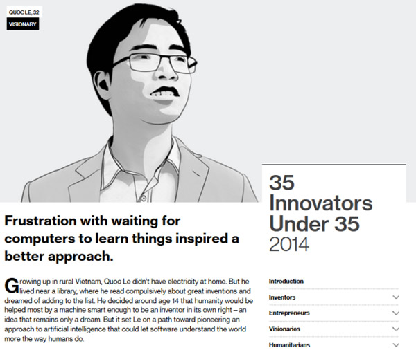 Le Viet Quoc, a young Vietnamese engineer who holds Google's brain Picture 3