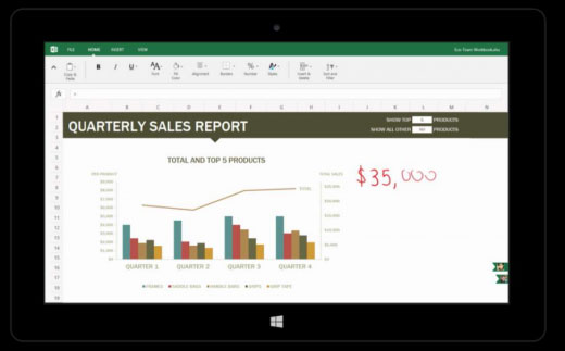 Leaked optimal version of Microsoft Office for touch screens Picture 4