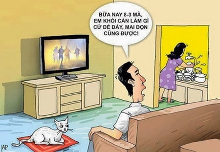 Leaning with a series of humorous humorous photos on March 8 Picture 9