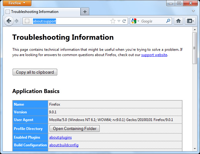 Learn about Firefox's about page system Picture 10