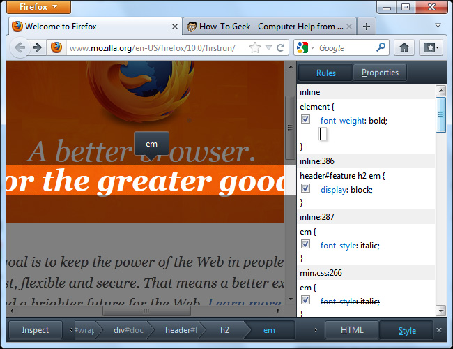Learn about Firefox's Web Developer Tools Picture 8