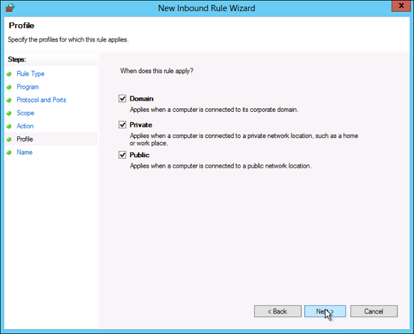 Learn about firewalls, Windows Firewall on Windows Server 2012 Picture 10