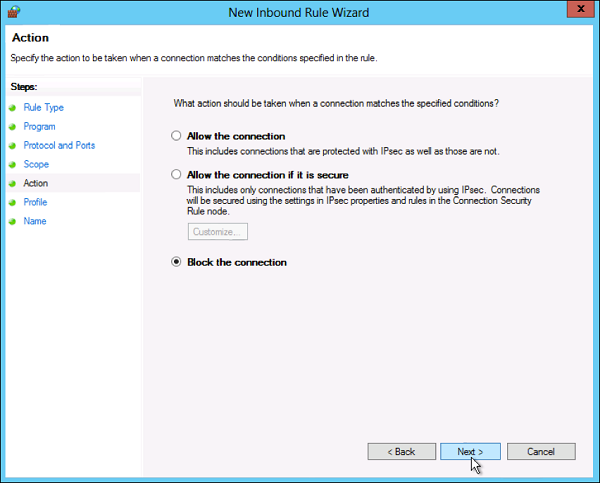 Learn about firewalls, Windows Firewall on Windows Server 2012 Picture 9