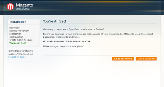Learn about Magento - Installation instructions Picture 8
