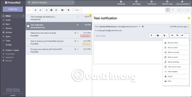 Learn about the ProtonMail email security application Picture 3