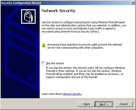 Learn about the Security Configuration Wizard in Exchange Server 2007 - Part 1 Picture 12