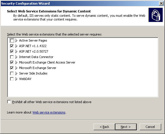 Learn about the Security Configuration Wizard in Exchange Server 2007 - Part 1 Picture 20