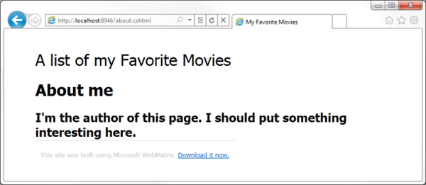Learn about WebMatrix - part 2 Picture 5