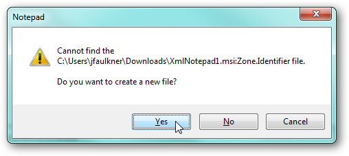 Learn about Windows 'File Downloaded from the Internet' message Picture 9