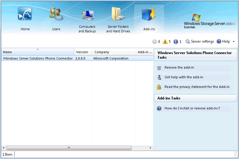 Learn about Windows Server® Solutions Phone Connector Picture 2