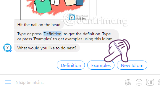 Learn interesting English idioms right on Facebook Messenger Picture 7
