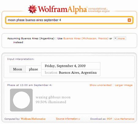 Learn new Wolfram Alpha search engine Picture 4
