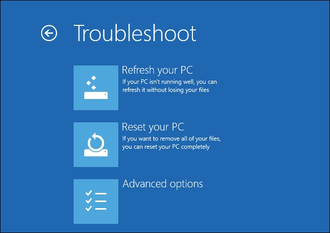 Learn Refresh and Reset functions on Windows 8 Picture 4
