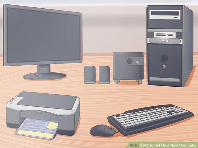 Learn to use lesson 9 computer - Set up a computer Picture 1