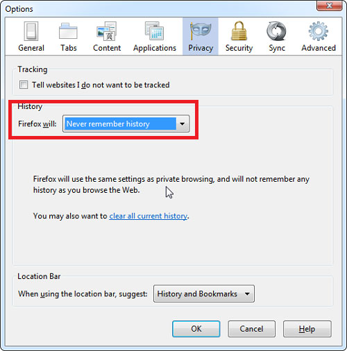 Leave the browser open in private mode Picture 2