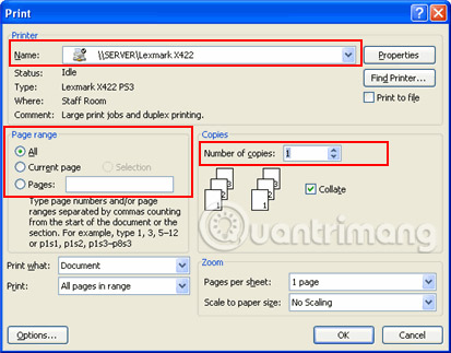 Lesson 21: Print the document Picture 2