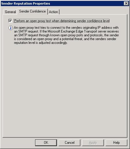 Limit Spam with the Sender Reputation in Exchange 2007 Picture 3