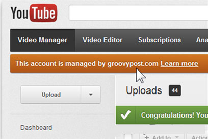 Link a YouTube account to a New Google account Picture 11