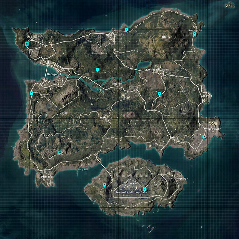 Location of roller coaster appear in PUBG