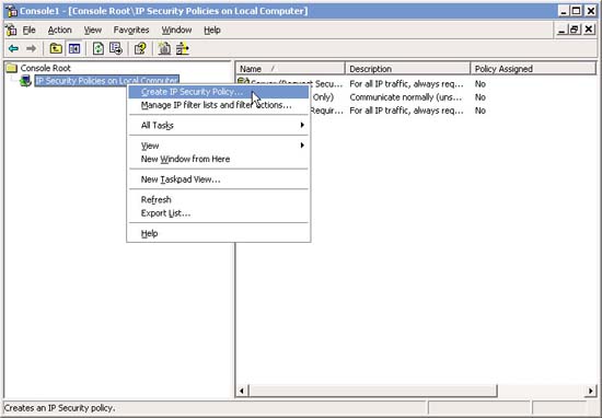 Lock Ping traffic with IPSec Picture 11
