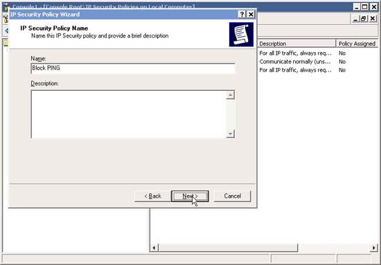 Lock Ping traffic with IPSec Picture 12