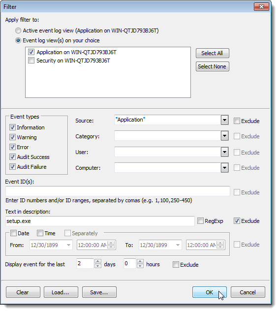 Look up the Event ID from Event Viewer with the free tool Picture 16