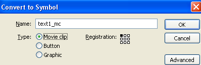 Macromedia Flash - Create Text running in banner Picture 2