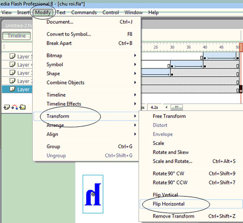 Macromedia Flash - Falling text effect Picture 12