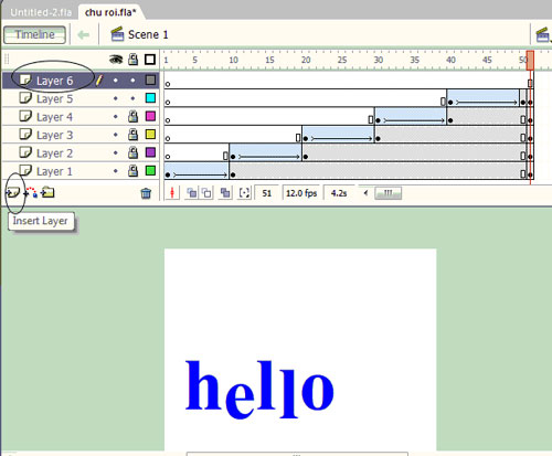 Macromedia Flash - Falling text effect Picture 13
