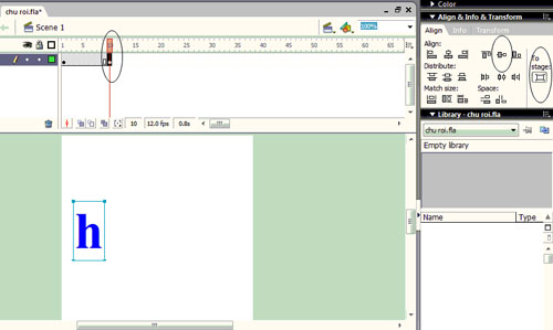 Macromedia Flash - Falling text effect Picture 5