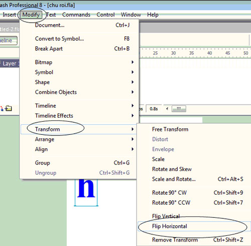 Macromedia Flash - Falling text effect Picture 7