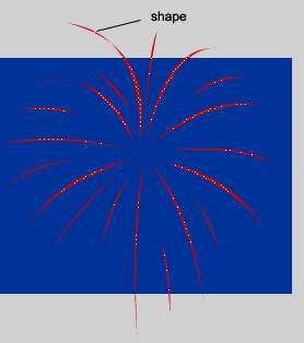 Macromedia Flash - Making fireworks effects Picture 3