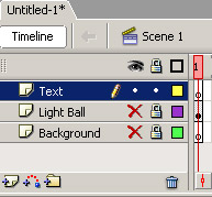 Macromedia Flash - Text effect: light ball Picture 16