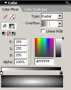 Macromedia Flash - Text effect: light ball Picture 5