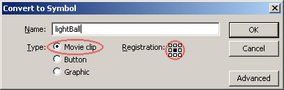Macromedia Flash - Text effect: light ball Picture 7