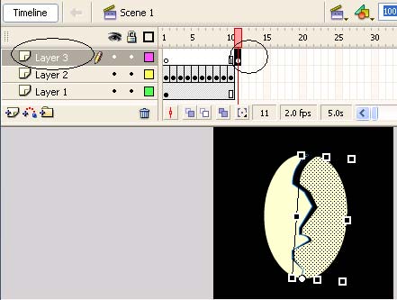 Macromedia Flash - The egg breaks Picture 20