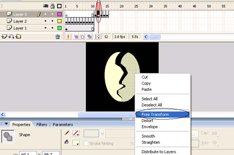 Macromedia Flash - The egg breaks Picture 24