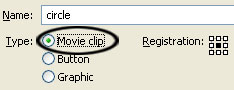 Macromedia Flash - The object moves with the mouse click position Picture 5