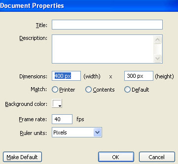 Macromedia Flash - Visual effects using mouse click Picture 2