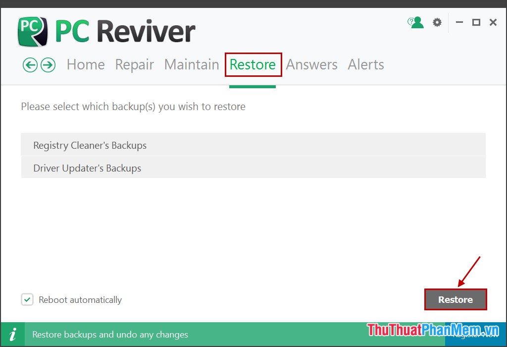 Maintain & optimize the operating system with PC Reviver Picture 6